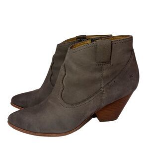 FRYE Reina Western Bootie -Gray 9.5M
